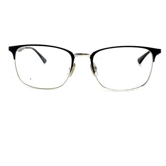 Ray-Ban Rb6421 2997 Matte Black‎ On Silver Eyeglasses Frames 54-18-145 H19009